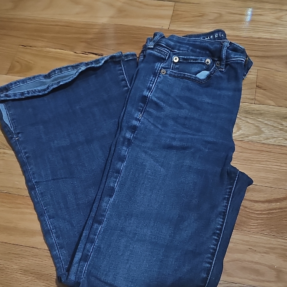 American Eagle Outfitters Dark Blue Flare Jeans